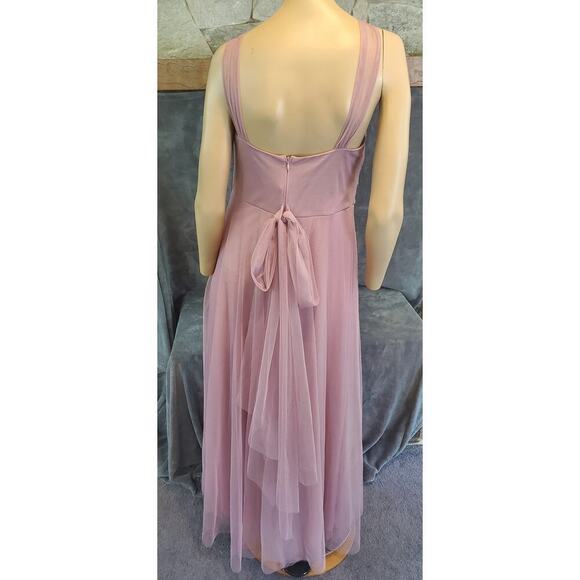 Ever Pretty Mauve Blush Pink Tule Full Length Gown 0XL - Picture 2 of 5